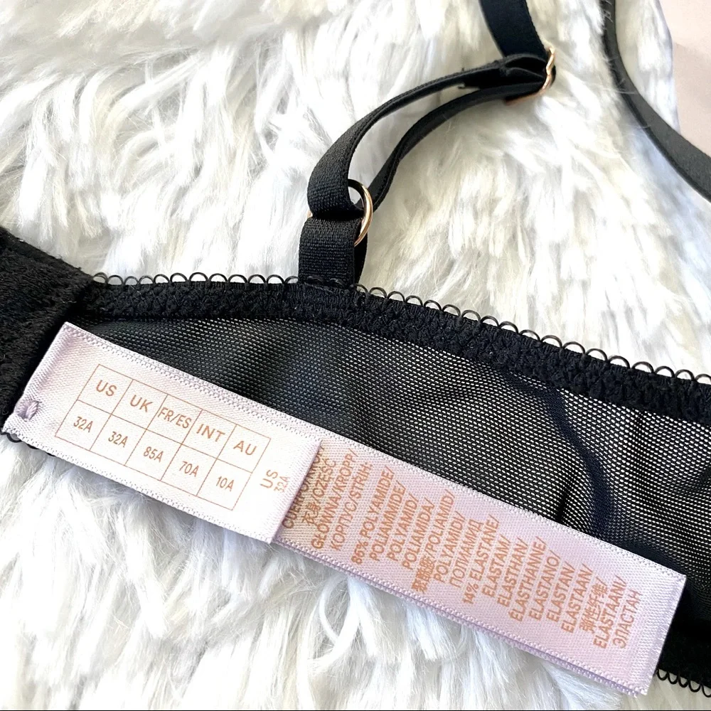 SXF Black Iridescent Lace Caged Bra - Picture 7 of 7